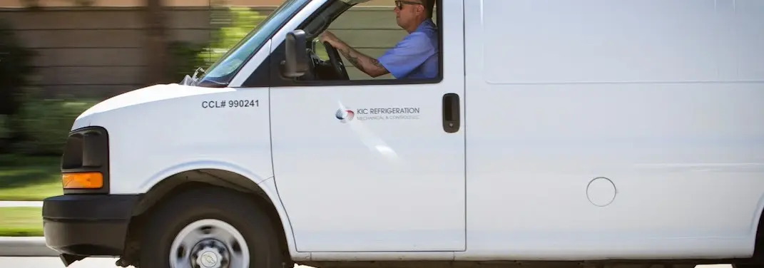 KIC Refrigeration service vehicle serving Centralia area